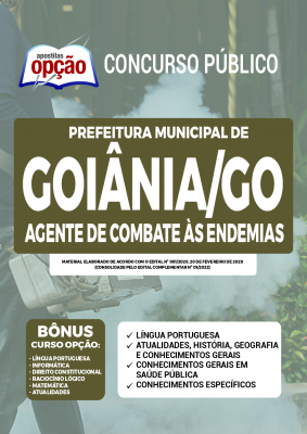 Apostila Prefeitura de Goiânia - GO - Agente de Combate às Endemias