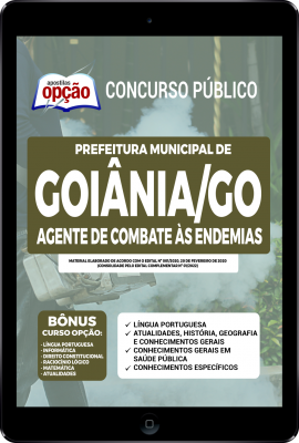 Apostila Prefeitura de Goiânia - GO em PDF - Agente de Combate às Endemias