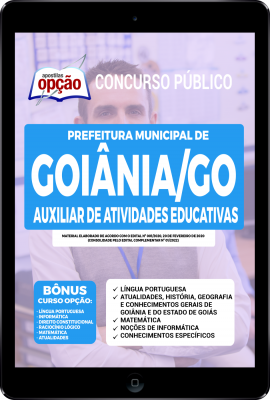 Apostila Prefeitura de Goiânia - GO em PDF - Auxiliar de Atividades Educativas