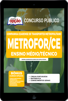 Apostila METROFOR-CE em PDF - Ensino Médio/Técnico