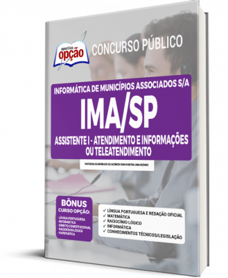 Apostila IMA-SP - Assistente I - Atendimento e Informações ou Teleatendimento