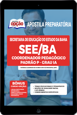 Apostila SEE-BA em PDF - Coordenador Pedagógico Padrão P – Grau IA