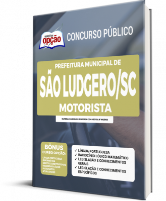 Apostila Prefeitura de São Ludgero - SC - Motorista