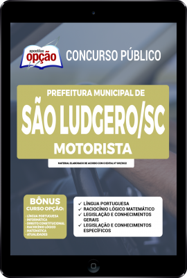 Apostila Prefeitura de São Ludgero - SC em PDF - Motorista