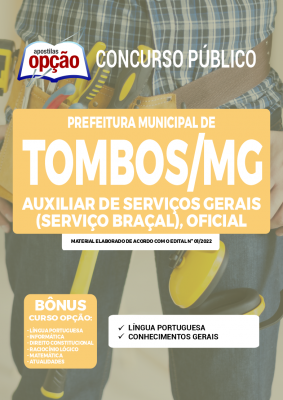 Apostila Prefeitura de Tombos - MG - Auxiliar de Serviços Gerais