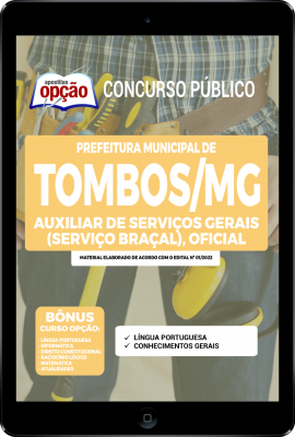 Apostila Prefeitura de Tombos - MG em PDF - Auxiliar de Serviços Gerais