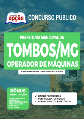 Apostila Prefeitura de Tombos - MG - Operador de Máquinas