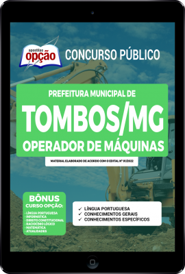 Apostila Prefeitura de Tombos - MG em PDF - Operador de Máquinas