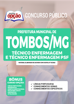 Apostila Prefeitura de Tombos - MG - Técnico em Enfermagem e Técnico em Enfermagem PSF