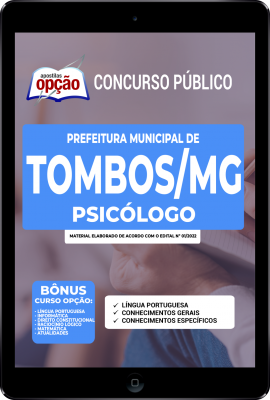 Apostila Prefeitura de Tombos - MG em PDF - Psicólogo