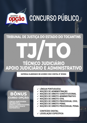 Apostila TJ-TO - Técnico Judiciário - Apoio Judiciário e Administrativo