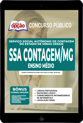 Apostila SSA-CONTAGEM-MG em PDF - Ensino Médio