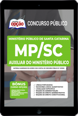 Apostila MP-SC em PDF - Auxiliar do Ministério Público