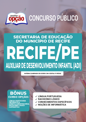 Apostila SME Recife PE - Auxiliar de Desenvolvimento Infantil (ADI)