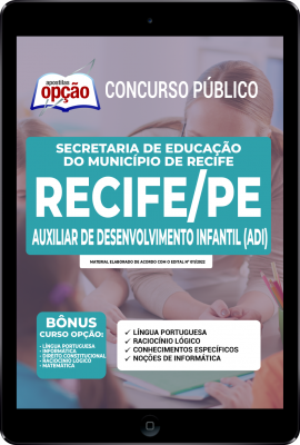 Apostila SME Recife PE em PDF - Auxiliar de Desenvolvimento Infantil (ADI)
