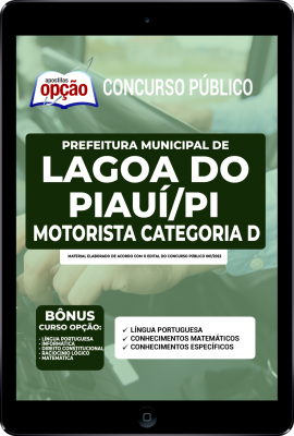 Apostila Prefeitura de Lagoa do Piauí - PI em PDF - Motorista Categoria D