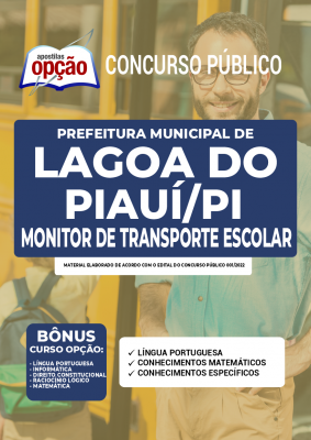 Apostila Prefeitura de Lagoa do Piauí - PI - Monitor de Transporte Escolar