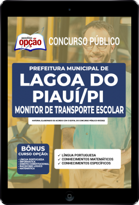 Apostila Prefeitura de Lagoa do Piauí - PI em PDF - Monitor de Transporte Escolar