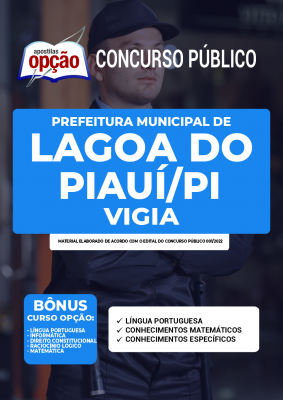 Apostila Prefeitura de Lagoa do Piauí - PI - Vigia