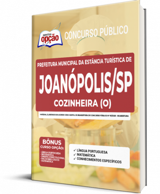 Apostila Prefeitura de Joanópolis - SP - Cozinheira (o)