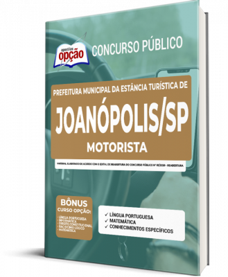 Apostila Prefeitura de Joanópolis - SP - Motorista