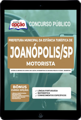 Apostila Prefeitura de Joanópolis - SP em PDF - Motorista