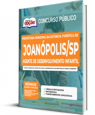 Apostila Prefeitura de Joanópolis - SP - Agente de Desenvolvimento Infantil