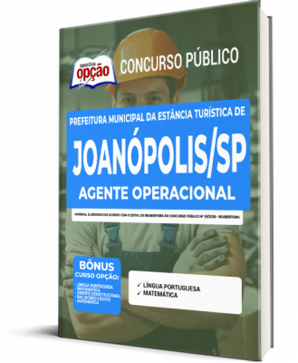 Apostila Prefeitura de Joanópolis - SP - Agente Operacional