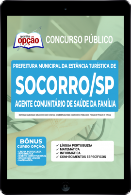 Apostila Prefeitura de Socorro - SP em PDF - Agente Comunitário de Saúde da Família
