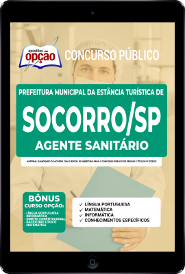 Apostila Prefeitura de Socorro - SP em PDF - Agente Sanitário