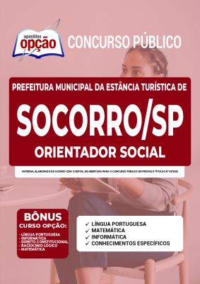 Apostila Prefeitura de Socorro - SP - Orientador Social