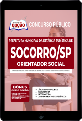 Apostila Prefeitura de Socorro - SP em PDF - Orientador Social