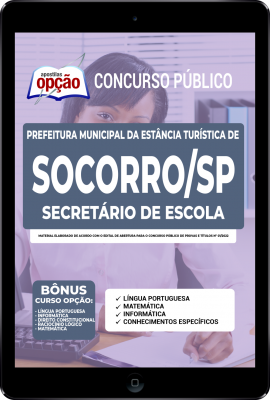 Apostila Prefeitura de Socorro - SP em PDF - Secretário de Escola