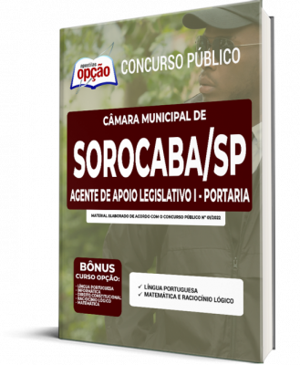 Apostila Câmara de Sorocaba - SP - Agente de Apoio Legislativo I - Portaria