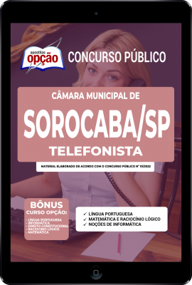 Apostila Câmara de Sorocaba - SP em PDF - Telefonista