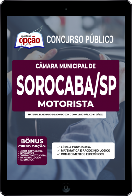 Apostila Câmara de Sorocaba - SP em PDF - Motorista