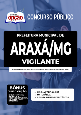 Apostila Prefeitura de Araxá - MG - Vigilante