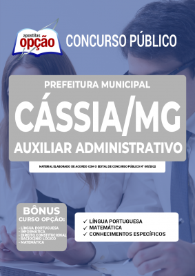 Apostila Prefeitura de Cássia - MG - Auxiliar Administrativo