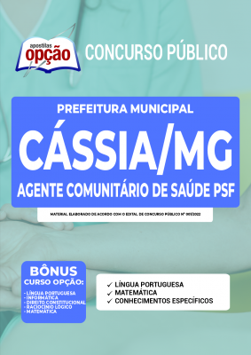 Apostila Prefeitura de Cássia - MG - Agente Comunitário de Saúde PSF