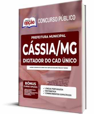 Apostila Prefeitura de Cássia - MG - Digitador do CAD Único