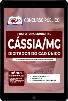 Apostila Prefeitura de Cássia - MG em PDF - Digitador do CAD Único