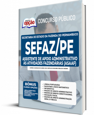 Apostila SEFAZ-PE - Assistente de Apoio Administrativo às Atividades Fazendárias (AsAAF)