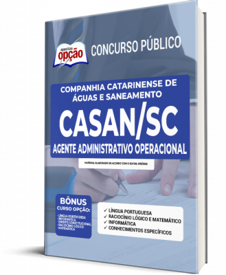 Apostila CASAN-SC - Agente Administrativo Operacional