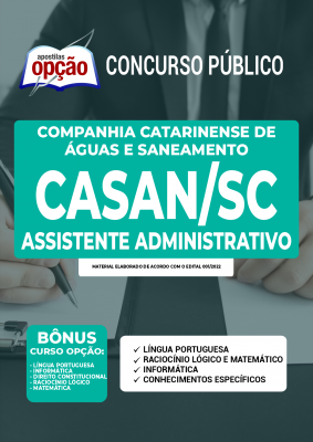 Apostila CASAN-SC - Assistente Administrativo