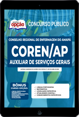 Apostila COREN-AP em PDF - Auxiliar de Serviços Gerais