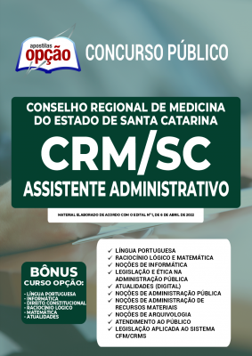 Apostila CRM-SC - Assistente Administrativo