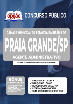 Apostila Câmara de Praia Grande - SP - Agente Administrativo