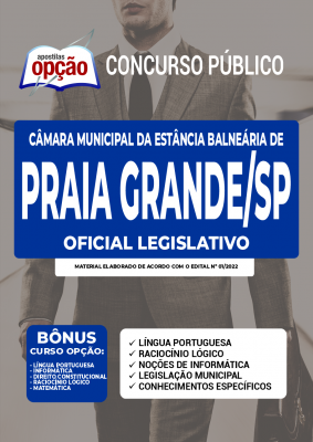 Apostila Câmara de Praia Grande - SP - Oficial Legislativo
