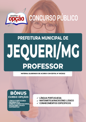 Apostila Prefeitura de Jequeri - MG - Professor