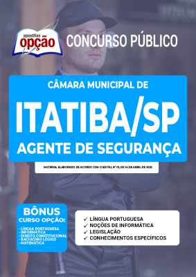 Apostila Câmara de Itatiba - SP - Agente de Segurança